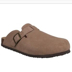 Khombu Men's 12 Mule Tan Suede Slip-On Clogs